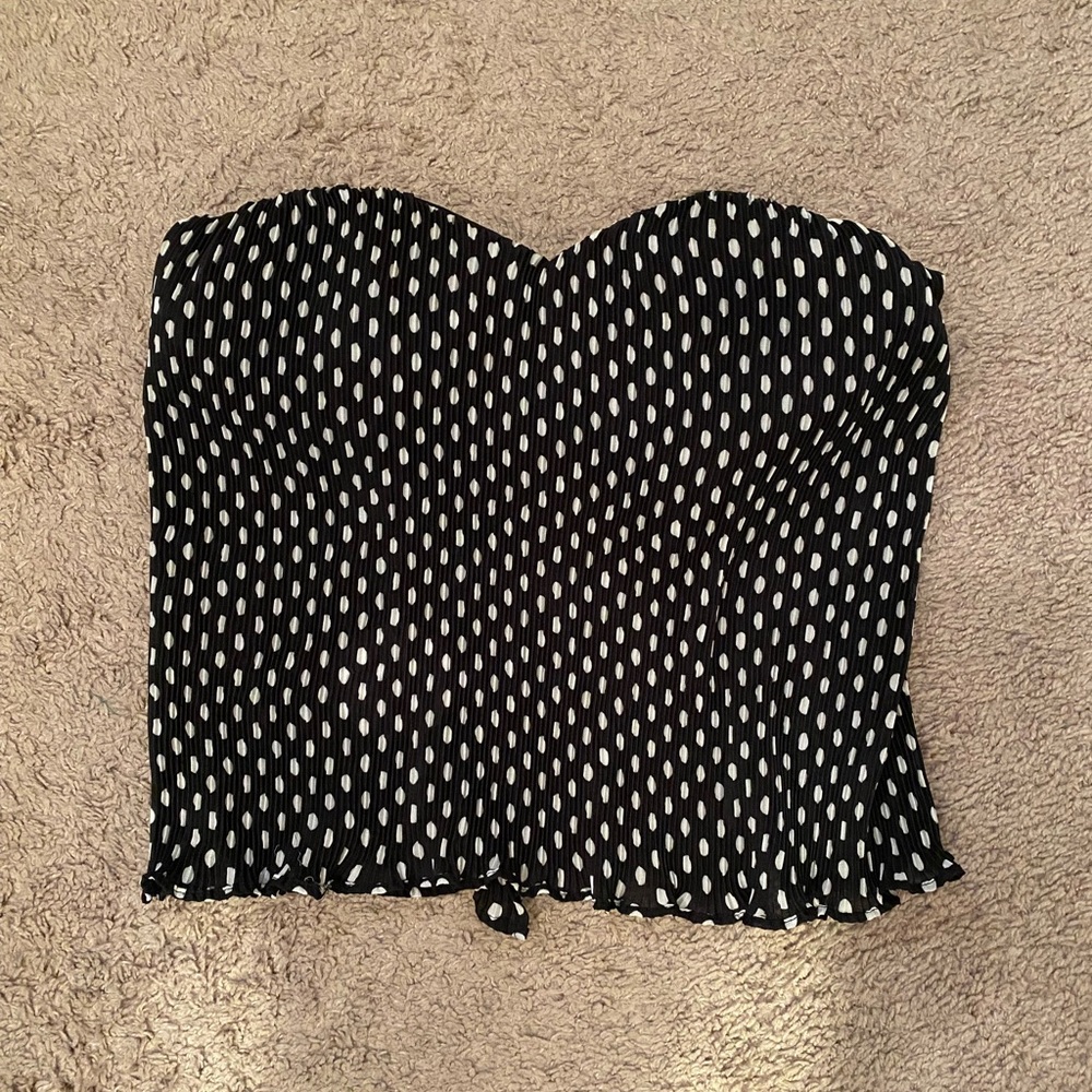 Polka dot tube top